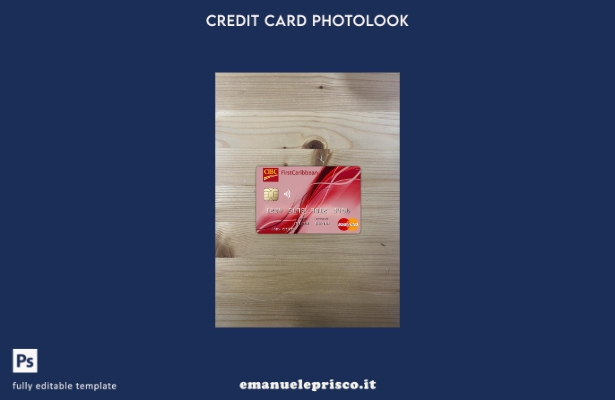 modello frontale photolook Bahamas FirstCaribbean International bank mastercard 